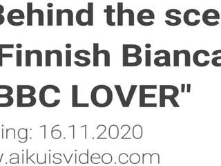 Za the scény finský bianca je a bbc milenec: vysoká rozlišením špinavý film fe
