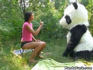 Seks video v na gozdovi s a velika igrače panda
