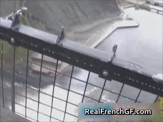 Suuri ranskalainen gf loma ulkona seksi video-
